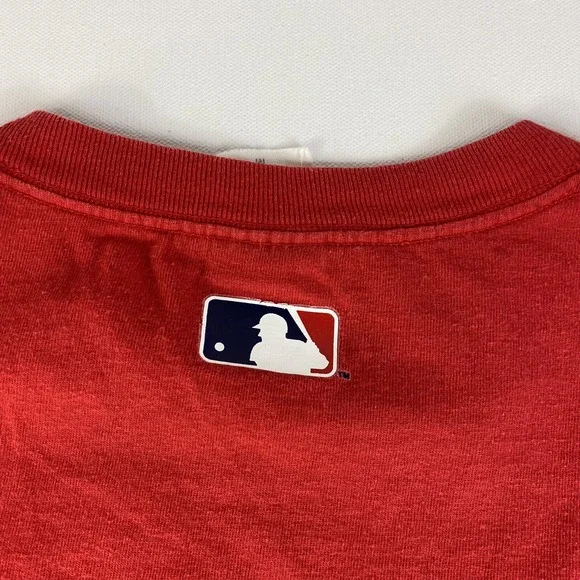 Vintage Boston Red Sox T-Shirt Mens Medium Red MLB Baseball Majestic Tee - Picture 10 of 11